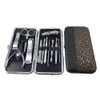 Di alta qualità 12 pezzi manicure pedicure set nail art clippers forbici strumento per toelettatura 5w3d kit di strumenti per manicure per la cura delle unghie