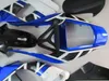 kit carenagem azul branco para a Yamaha YZF R1 2000 2001 carenagens definidos YZFR1 00 01 RT23