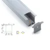 100 X 1M sets/lot Linear flange aluminum led channel and T shape led alu extrusion for ceiling or recessed wall lamps