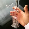 Accessori per bong in vetro con meduse in vetro a quattro artigli, Tubi per fumo colorati mini multi-colori Tubi per tubi Miglior tubo in vetro per cucchiai