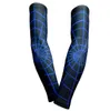 Blå Web Sleeve Compression Elbow Arm Sleeves Baseball Sleeve Bike Golf Cykel Arm Sleeve Cover Warmer UV Sun Protection