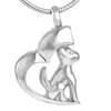 IJD8129 chien chat crémation en acier inoxydable pendentif collier cendres d'animaux souvenir urne support mémoire collier bijoux