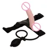 Лесбийский страпон-донг, надувной фаллоимитатор, насос, ремешок на фаллоимитаторы для женщин, секс-игрушки для мастурбации3518295, лучшее качество