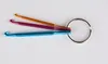 3шт / Set 3MM 4мм 5MM брелок Крючки DIY многоцветного Ремесло Вязание Игла Мини Алюминиевый вязальный крючок 100set