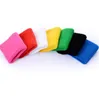 Outdoor sport safety wrist support Moisture wicking wrist band Candy color cotton towel cloth cycling wrist wraps For Gym Basketball