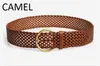 female chastity belt simple wide knitting leather belt for women and ladies designer belts summer fashion for dress