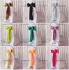 100Pcs Wholesale More Than 100 Colors Spandex Chair Sashes Yellow/Red/Blue/Green/Violet/Pink Satin Chair Sash For Wedding