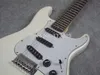 Anpassad butik Ritchie Blackmore Grey White Electric Guitar Scalloped Rosewood Fingerboard Dot Inlay Vintage Tuners