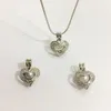 18KGP Nuova piccola gabbia per medaglione a cuore, può contenere un ciondolo a forma di gabbia di perle con gemma di perle, montaggio di ciondoli per gioielli fai-da-te
