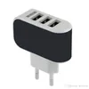 Wall Charger Travel Adapter för iPhone 6s Plus Färgglada Home Plug LED USB Laddare för Samsung S6 3 Portar USB Laddare Freeshipping