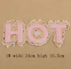 Iron On Patches DIY sequined Patch sticker For Clothing clothes Fabric Badges Sewing shiny glitter hot love pink white etc