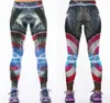 Sexy Gym Fitness Yoga Pantalon Rouge Nuit Étoilée Pantalon De Sport Slim Fit Skinny Gris Leggings De Course Dames Patchwork Fil Collants