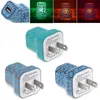 5 V LED Light USB Ładowarka ścienna Crack Style Glow Lighting Charger Travel Carger US Plug Adapter do iPhone Samsung Smart Telefon