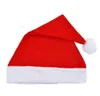 패션 부직포 크리스마스 모자 크리스마스 산타 클로스 모자 크리스마스 선물 장식 가장 저렴한 크리스마스 산타 클로스 모자