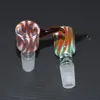 Tigela de fumar colorida para cachimbos de água Bong 14,4 mm 18,8 mm bonito conjunto masculino Tigela de vidro HEADY alta tubos de borosilicato Acessórios