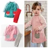 Filles Garçons Vêtements Enfants Vêtements 2017 Marque Toddler Fille Garçon Vêtements Ensembles Roupas Infantis Menino Caractère Rayé Enfants Vêtements