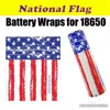 National USA Flag Vaping Proverbs Skeleton Skull Army 18650 Battery PVC Skin Sticker Vaper Wrapper Cover Sleeve Heat Shrink Wrap for Vape