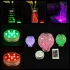 Umlight1688 200 Pcs LED Multi Couleur Submersible Étanche Vase Base Lumière Avec Télécommande Idéal Pour La Fête De Mariage Étang Aquarium Floral