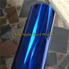 Best Quality Stretchable High Glossy Chrome Mirror Blue Vinyl Wrap For Car Wrapping Foil Bubble Free