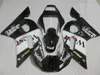 Högkvalitativ fairingkit för Yamaha YZF R6 98 99 00 01 02 Vit Svart Fairings Set YZFR6 1998-2002 OT13