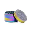 Ice Blue Maze Grinders 63 mm 52 mm 4 Warstwy Palanie Iceblue Rainbow Hilder Cync Aolly Herb Crushers