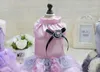 Chien Robe de mariée Princesse Rose Puppy Tissu Vêtements agréable pour petit chien Chihuahua Yorkshire Printemps été LIVRAISON GRATUITE