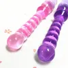 Vibrador vibrador G-spot Silicone dedo contas anal anal plug plug plug sexo brinquedo massageador #r91