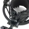 Professionell Metal Mic Microphone Shock Mount Clip Holder Stand med Nut Radio Studio Sound Recording Bracket High Quality3323858