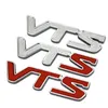 Vts bil badge emblem 3d logo klistermärke för citroen c2 c3 c4 quatre saxo xsara elysee quatre triomphine jimny 1.6 16v vtr röd silver färg