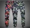 Gros-nouveau style d'été hommes pantalons offre spéciale sarouel imprimé floral coton bande de lin taille élastique mens joggeurs pantalons de survêtement