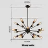 Pendant Lamps Satellite chandeliers Vintage wrought iron pendant lights room lighting Spherical Spider lamp E27 Edison pendant lighting Bar