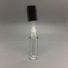 0.8ML Riutilizzabile Vuoto Lip Gloss Balsamo Tubo Flacone Contenitore FAI DA TE Fiale 50x13mm Nero Argento Tappo Oro