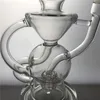 Recycler Dab Rig Wax Glass Bong Matrix Perc Oil Rigs Water Pipe Cyclone Quartz Banger Bowl Heady Bongs Vortex hookah pipes