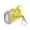 Outdoor 3 LED Ręcznie Prasa Latarka Brak akumulatorów Kurnowanie Dyncho Dynch Camping Portable Flash Light1158157