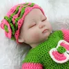 18inch Fake Baby Doll Reborn Cloth Body Silicone Reborn Babies Flickor Leksaker Med Denim Kjol Barn Docka Presenter Bonecas Reborn