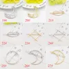 2017 Ny Promotion Trendy Vintage Circle Lip Moon Triangle Hair Pin Clip Hairpin Pretty Womes Girls Metal Smycken Tillbehör