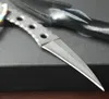 Damaszek Stal Karambit Claw Nóż 59HRC Blade Outdoor Camping Piesze wędkowanie Wędkowanie Stałe Ostrze Noże H5395