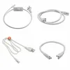 Extension Cord For T8 T5 led tubes 2ft 3ft 4ft 5ft 6ft power cords with switch US Plug for integrated led tube lights