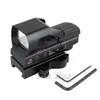 Qd Quick Green Red Dot Sight Tactical Metal Holographic 4 Reticle Hunting Sight for 20mm Rail Picatinny Rail Scope