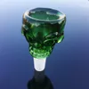 Hot Koop 5 Kleuren Glas Roken Accessoires Schedel Design Bong Bong Piece met 18.8mm Gezamenlijke glazen kom voor Watergrenzen Waterpijp SK02