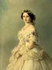Ritratto femminile Giovane nobile signora in abito bianco in paesaggio figura fatta a mano figura pittura ad olio pittura museo qualità multi taglie zh
