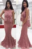 NEUE HOHME LOW MERAMID LACE Lang elegante Abendkleider mit Wraps Reißverschluss Rücken Applique ärmellose Promkleider6731407