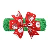 Kerst Baby Kinderhoofdbanden Schattig Kerstpatroon Haarbanden Geknoopte Strik Hoofdband Mode Kleurrijke Kerstman Hoofdtooi Met Haar 3321789