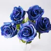 10 pçs/lote Real Touch Látex Flores Artificiais Casamento Buquê de Noiva Flores Falsas Flores Florais para Festa de Casamento Decorativo para Casa