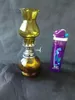 Accessori per bong in vetro con lampada ad alcol colorata, Bruciatore a olio unico Tubi in vetro Tubi per l'acqua Tubi in vetro Impianti petroliferi Fumatori con contagocce