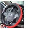 All Size 36-40cm Car Styling Genuine Leather Auto Car Steering Wheel Cover Cap Anti-slip Car Decoration With Needles and Thread