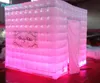 2.2m Cube Booth Tenda Illuminazione Photobooth Cabina fotografica gonfiabile con LED colorato