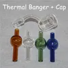 thermal quartz nail,Hookahs, double wall nails, glass Bubble Carb Cap,10mm 14mm 18mm, male /female,100% real for dab rigs