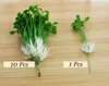 10pcs Artificial Bean Sprouts Small Leaves Plant Garden Decoration 6 Branches Clover Grass Foliage Flower Leaf Home Decor