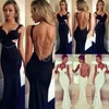 Czarno-biały Sexy Bez Ramiączek Trąbki Sukienka Backless Długa Dress Dla Damskich Party Sukienka Darmowa Wysyłka